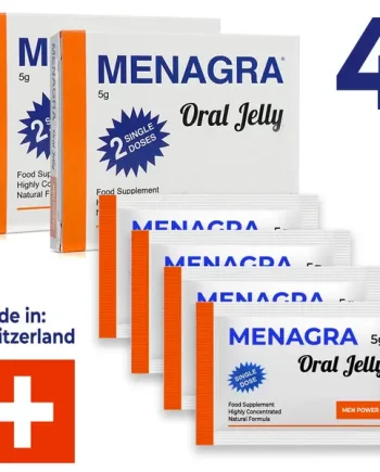 MENAGRA Oral Jelly - Sex Stimulant Jelly 4 sachets (2 boxes)