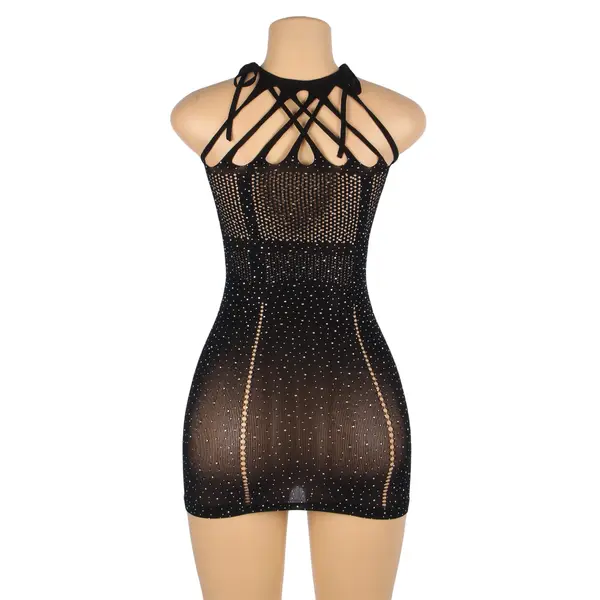 YesX YX865 Sparkle Rhinestone Fishnet