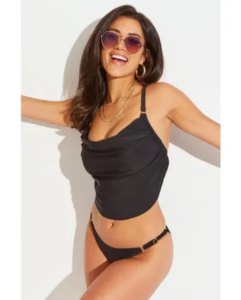 Mykonos Adjustable Side Brief - Black