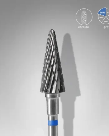 Staleks Carbide Nail Drill Bit CONE 6mm/14mm BLUE