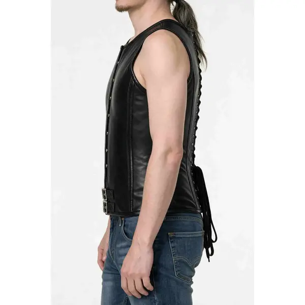 Men's Leather Corset – Steel Boned, Overbust