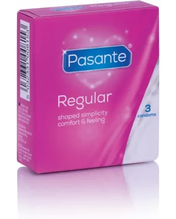 Box of 3 Pasante Regular Condoms