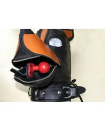 Leather S&M Dog Hood