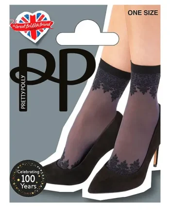 Pretty Polly Baroque Patterned Anklet