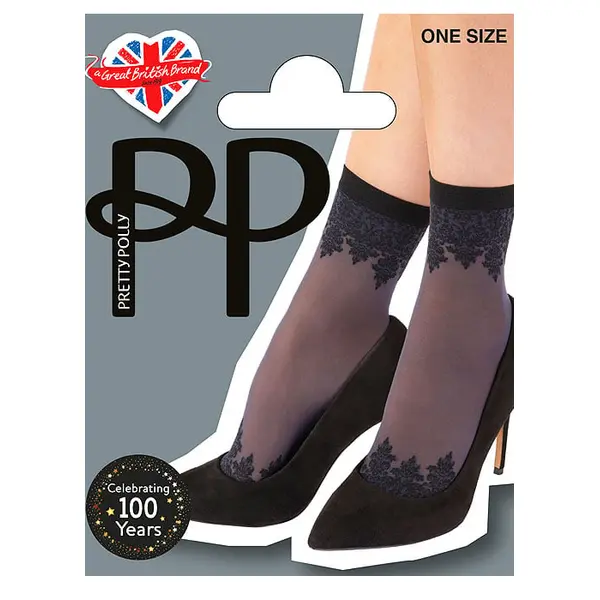 Pretty Polly Baroque Patterned Anklet