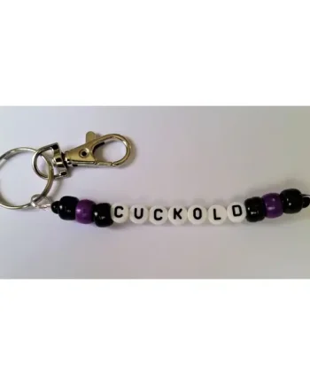 Cuckold Purple & Black Keyring