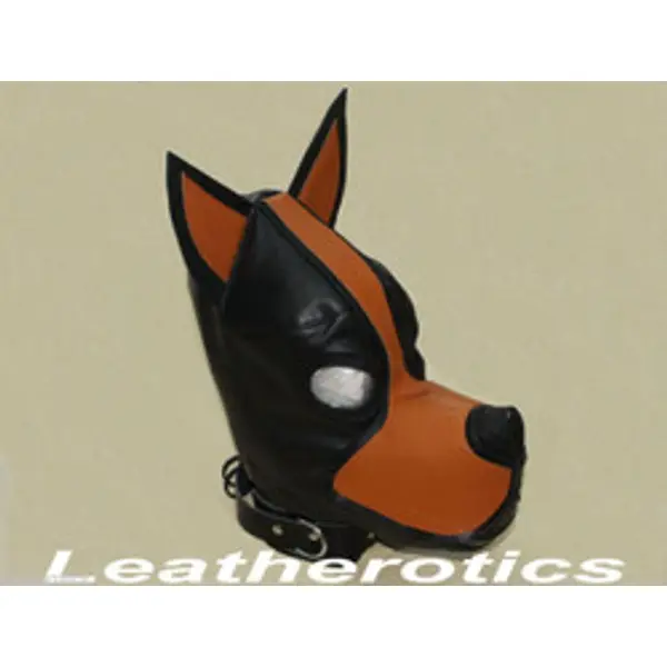 Leather S&M Dog Hood