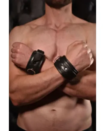 Real Leather Heavy Duty Arm Cuffs