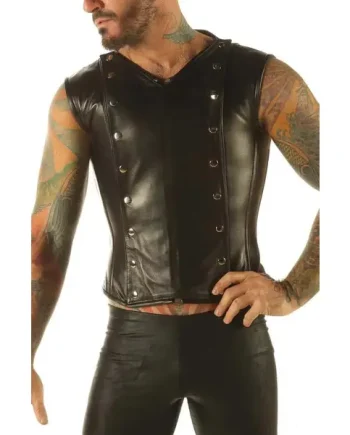 Men's Full Grain Leather Corset – Steampunk