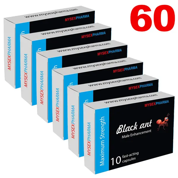 BLACK ANT 6 x 10 capsules for erection
