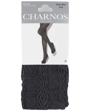 Charnos Cotton Cable Diamond Knit Tights