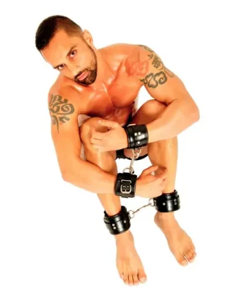 Fist Leather Wrist + Ankle Set • Black