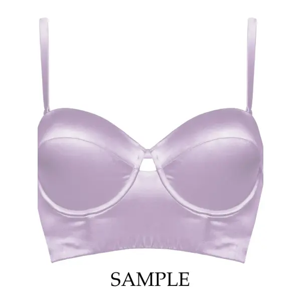 Petra Lilac Longline Bra Sample - 9