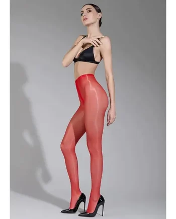 Maison Close Glossy Red Tights