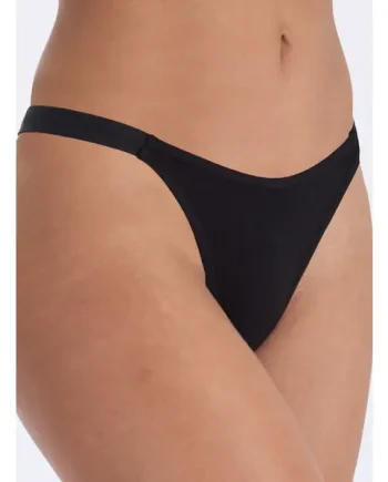 Amiee ribbed high leg thong