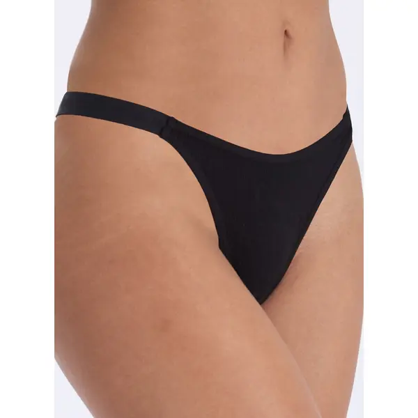 Amiee ribbed high leg thong