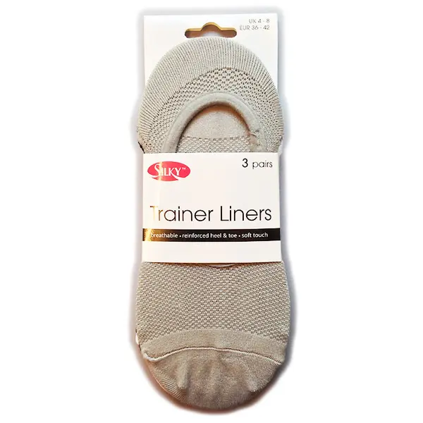 Silky Trainer Liners 3 Pair Pack