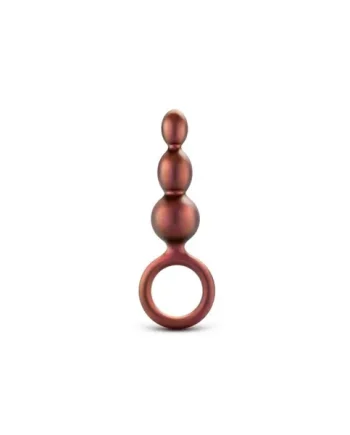 Anal Adventures Matrix - Beaded Loop Anal Plug - Copper
