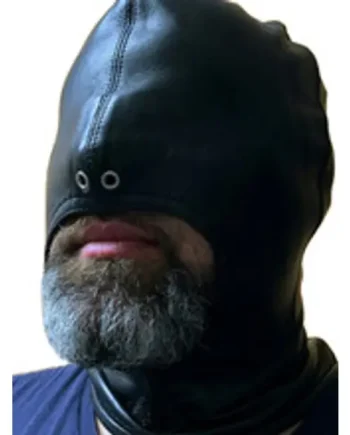 Goat BDSM Leather Hood Mask