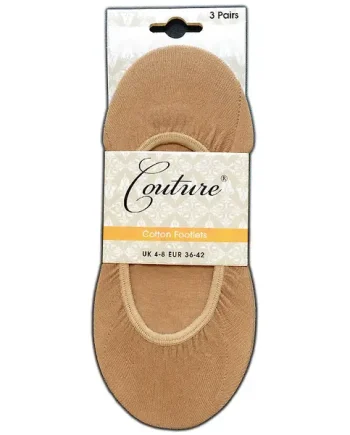 Couture Cotton Footlets 3 Pair Pack
