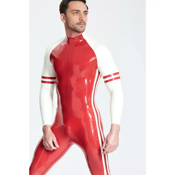 Latex Male Blaze Raglan-Sleeved Catsuit