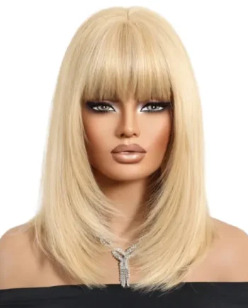 Amanda 14 inch bob wig with fringe