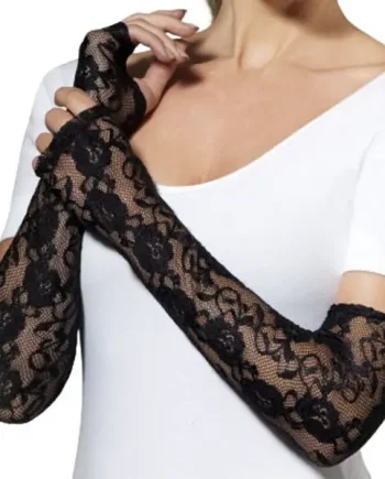 Gothic Lace Fingerless Gloves
