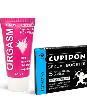 Maximize Your Sexual Performance with Cupidon 5 Erection Capsules + Orgasm Lady Gel more intense and satisfying orgasms.