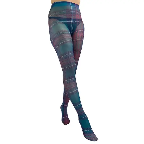 Pamela Mann Jackson Plaid Printed Tights