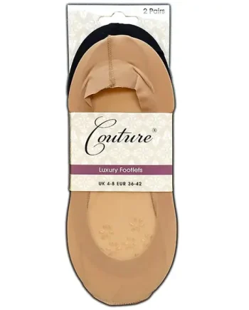 Couture Luxury Footlets 2 Pair Pack