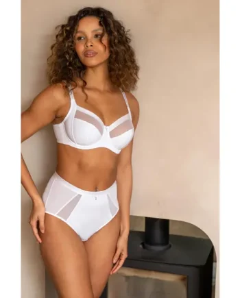 Viva Luxe High Waist Light Control Brief - White