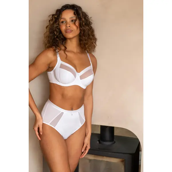 Viva Luxe High Waist Light Control Brief - White