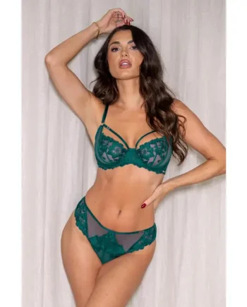 India Bold Floral High Leg Set - Forest