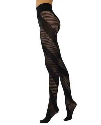 Sarah Borghi Sonya Oblique Stripe Tights