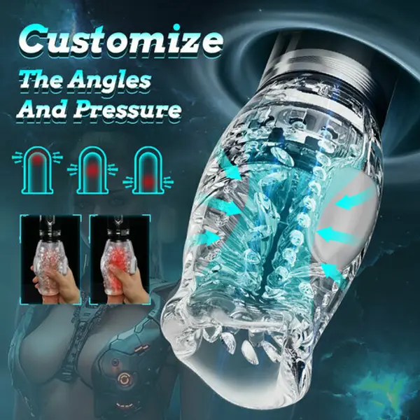 Automatic Blowjob Simulator 7 Vibrating 5 Rotating Thrusting Oral Sex Machine