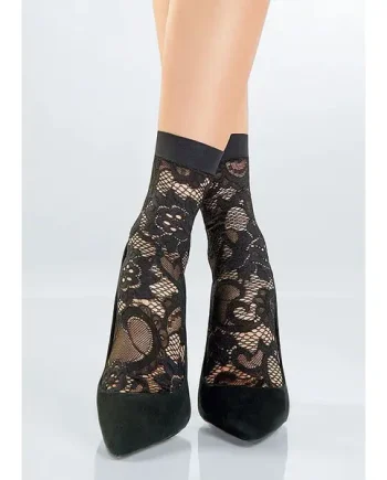 Pierre Mantoux Mirabelle Lace Ankle Highs