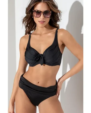 Azure Fold Over Brief - Black