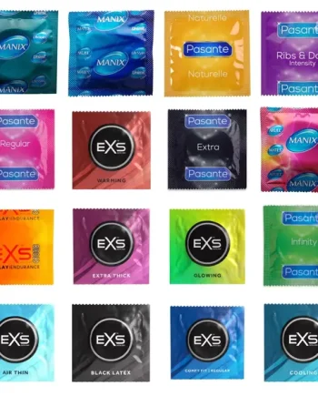 Variety Condom Mix - Mates, Pasante & EXS (Standard Size)
