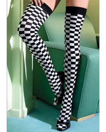 Leg Avenue Checkerboard Hold Ups 6281