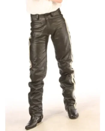 Leather Motorcycle Riding Trousers