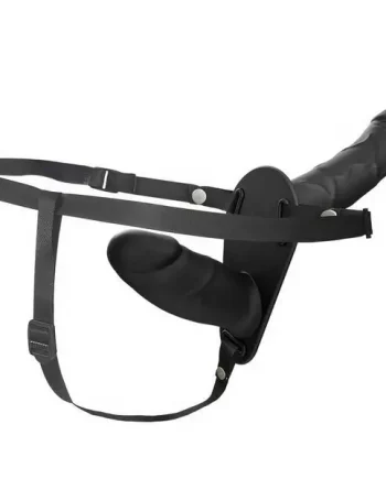 Realistic Double Dildo Harness Vibrator