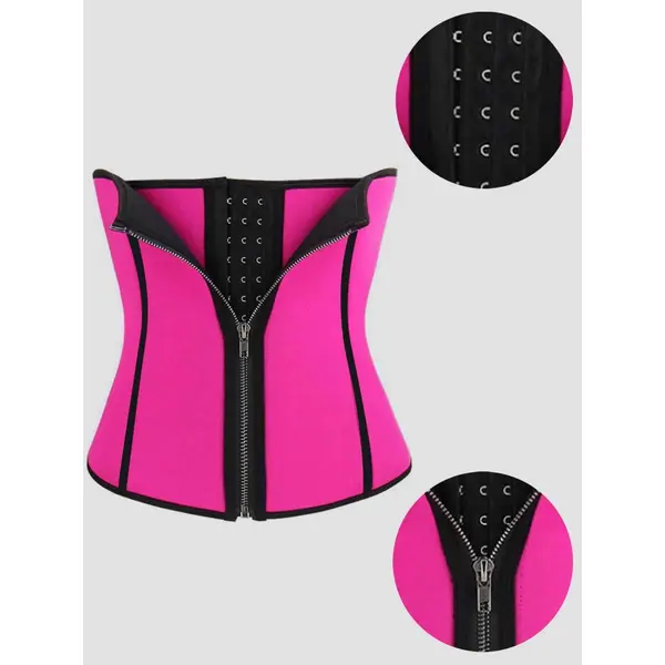 Corset Body Shaper With Buckles And Zipper