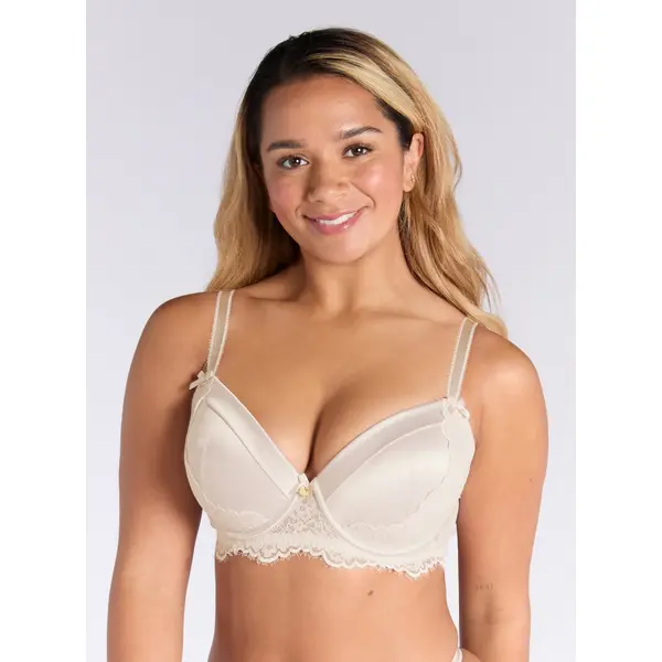 Betsy satin plunge bra