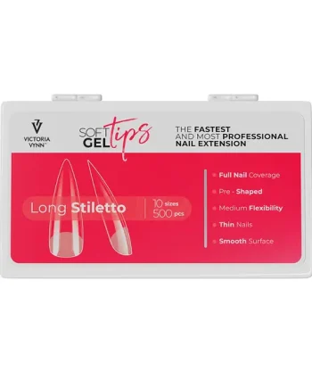 Victoria Vynn Soft Gel Tips LONG STILETTO