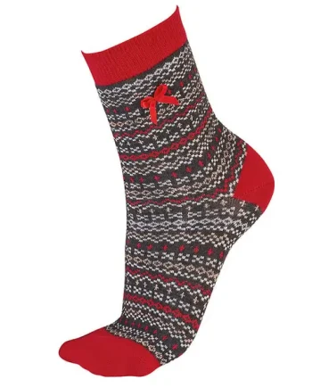 Pretty Polly Fairisle Xmas Socks