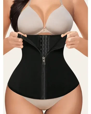 Corset Body Shaper With Buckles And Zipper