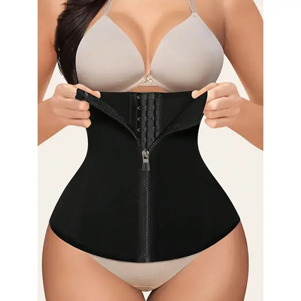 Corset Body Shaper With Buckles And Zipper