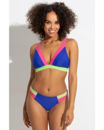 Palm Springs Colour Block Tab Brief - Ultramarine/Pink/Citrus
