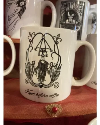 Judi Thomas – ‘Knot Before Coffee’ Shibari (Upside Down) Mug