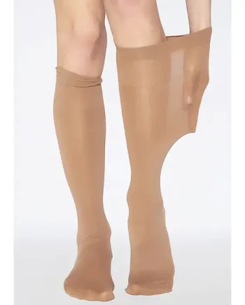 Andrea Bucci Extra Wide Comfort Top Opaque Knee Highs